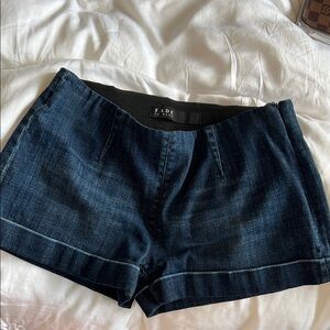 Women's Dark Blue Denim Shorts